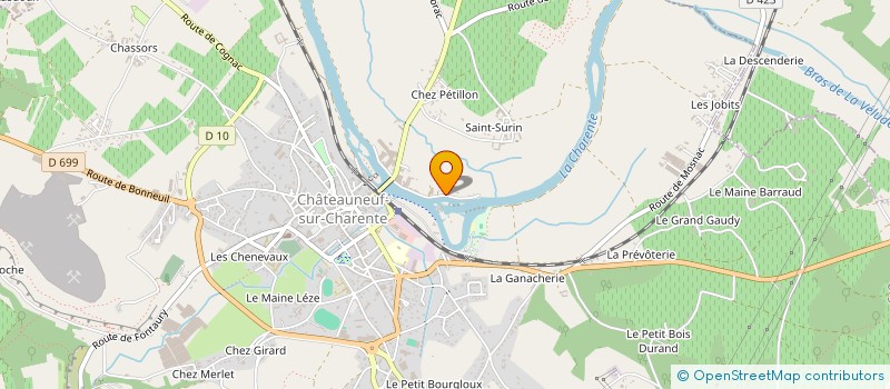 localisation de l'entreprise MONSIEUR GORDON HAY à CHATEAUNEUF-SUR-CHARENTE