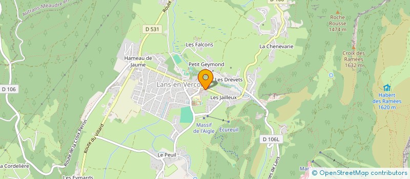 localisation de l'entreprise MONSIEUR GORDON RAY  LANS-EN-VERCORS