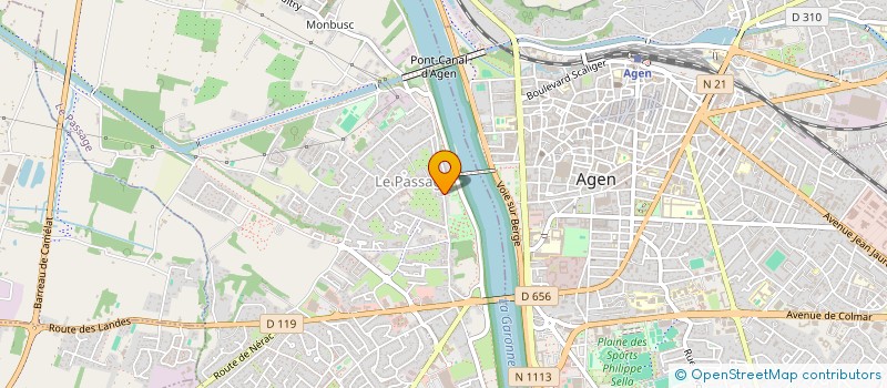 localisation de l'entreprise MONSIEUR GORDON THOMPSON  LE PASSAGE