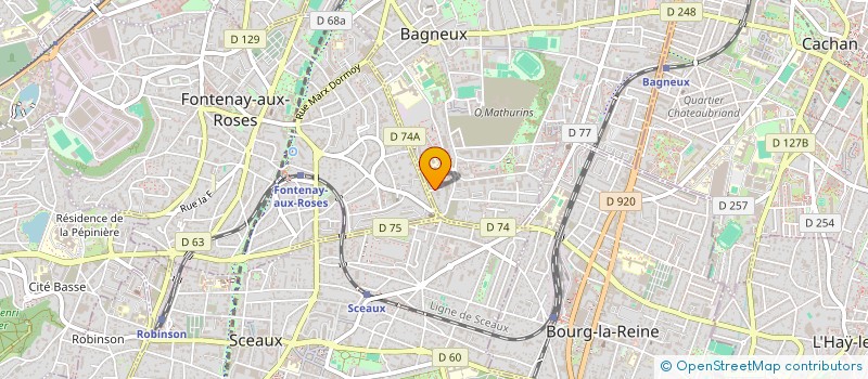 localisation de l'entreprise MONSIEUR GORGUIS AUSHANA à BAGNEUX