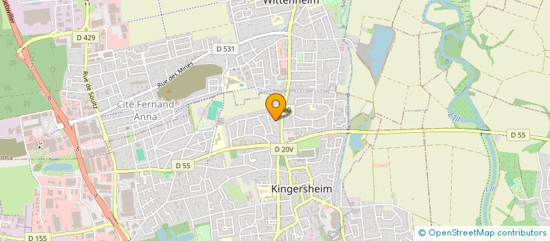 localisation de l'entreprise MONSIEUR GORKEM URGEN  KINGERSHEIM