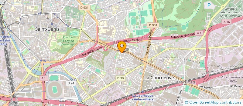 localisation de l'entreprise MONSIEUR GOSSELIN STEPHANE à LA COURNEUVE