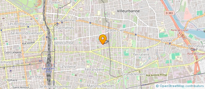 localisation de l'entreprise MONSIEUR GOSTNEY PIERRE  VILLEURBANNE