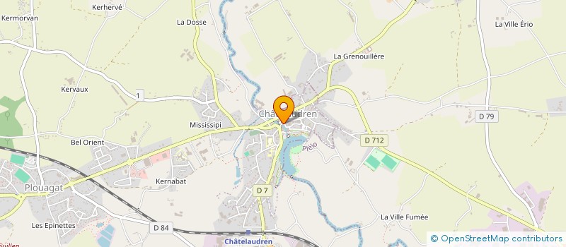 localisation de l'entreprise MONSIEUR GOULVEN BOUGET  CHATELAUDREN-PLOUAGAT