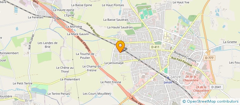 localisation de l'entreprise MONSIEUR GOULVEN CAOUSSIN  JANZE