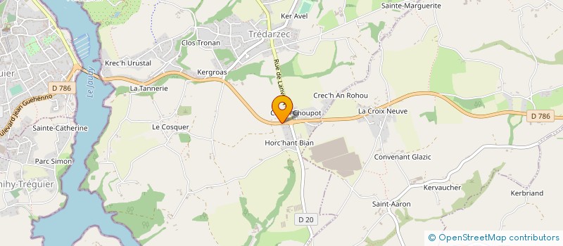 localisation de l'entreprise MONSIEUR GOULVEN LE MARER  TREDARZEC