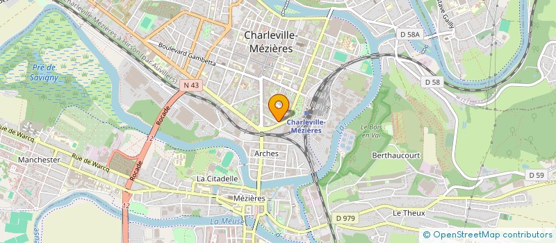 localisation de l'entreprise MONSIEUR GOULVEN LORAND  CHARLEVILLE-MEZIERES