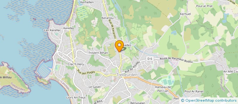 localisation de l'entreprise MONSIEUR GOULVEN QUERRE à TREBEURDEN