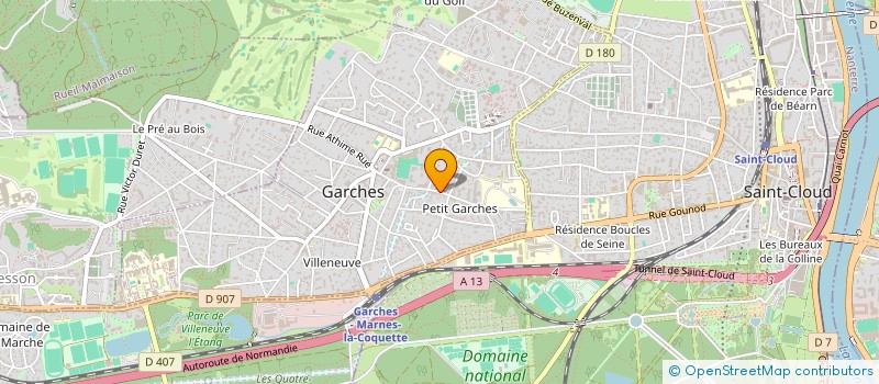 localisation de l'entreprise MONSIEUR GOULYEN LE BRIS  GARCHES