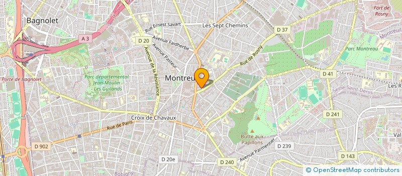 localisation de l'entreprise MONSIEUR GOUMOUNE COULIBALY à MONTREUIL