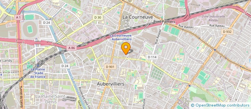 localisation de l'entreprise MONSIEUR GOUTAM BARUA à LA COURNEUVE