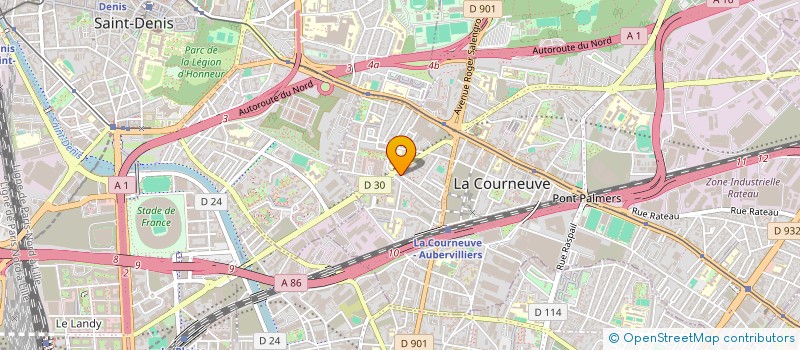 localisation de l'entreprise MONSIEUR GOWHAR ADAM ALI à LA COURNEUVE