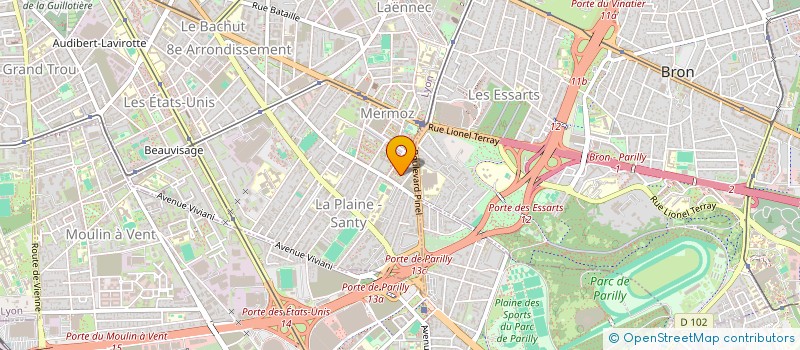 localisation de l'entreprise MONSIEUR GRADY MAZOLA  LYON 8EME