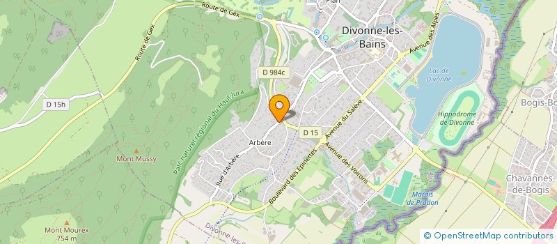 localisation de l'entreprise MONSIEUR GRAEME MACFADYEN à DIVONNE-LES-BAINS