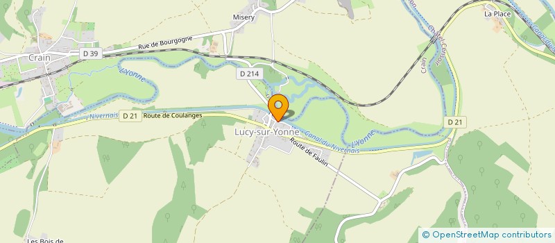 localisation de l'entreprise MONSIEUR GRAHAM FERNEE  LUCY-SUR-YONNE