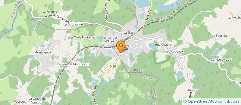 localisation de l'entreprise MONSIEUR GRAHAM GEIGER à BUSSIERE-GALANT