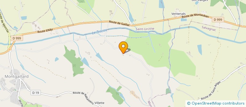 localisation de l'entreprise MONSIEUR GRAHAM HICKS  MONTGAILLARD