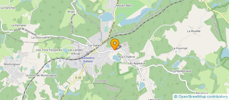 localisation de l'entreprise MONSIEUR GRANT HODGSON à BUSSIERE-GALANT