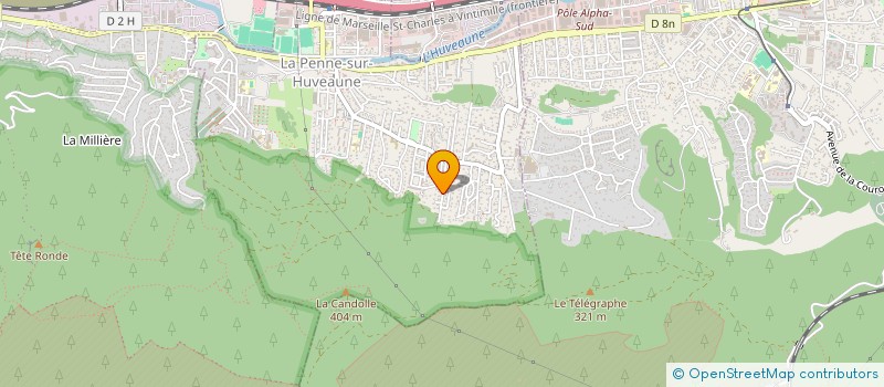 localisation de l'entreprise MONSIEUR GREG CABRAS  LA PENNE-SUR-HUVEAUNE