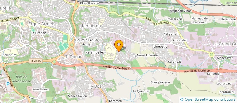 localisation de l'entreprise MONSIEUR GREG CLAUDI  QUIMPER