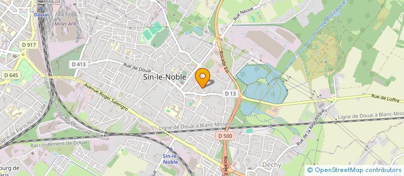 localisation de l'entreprise MONSIEUR GREG LEDAIN  SIN-LE-NOBLE