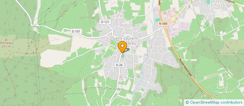 localisation de l'entreprise MONSIEUR GREG LONCA  SAINT-LAURENT-DES-ARBRES