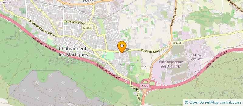 localisation de l'entreprise MONSIEUR GREGAN LUBERA  CHATEAUNEUF-LES-MARTIGUES