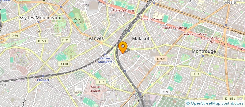 localisation de l'entreprise MONSIEUR GREGOIRE ANDIVERO  MALAKOFF