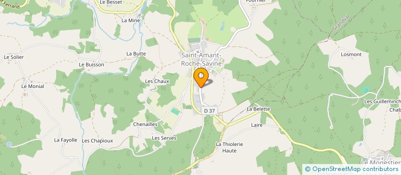 localisation de l'entreprise MONSIEUR GREGOIRE ASTIER -- DAMOUR  SAINT-AMANT-ROCHE-SAVINE