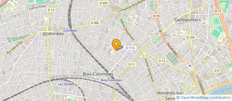 localisation de l'entreprise MONSIEUR GREGOIRE BALAY  BOIS-COLOMBES