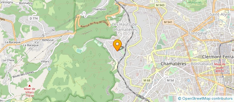 localisation de l'entreprise MONSIEUR GREGOIRE BALEY  CHAMALIERES