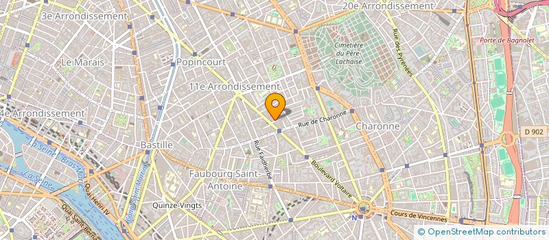 localisation de l'entreprise MONSIEUR GREGOIRE BETTE  PARIS