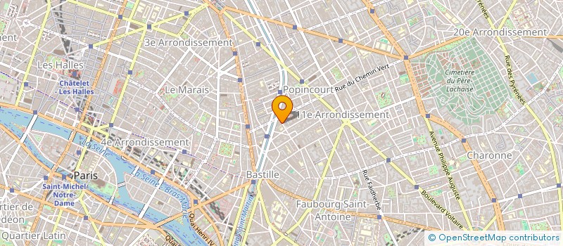 localisation de l'entreprise MONSIEUR GREGOIRE BIGNIER  PARIS