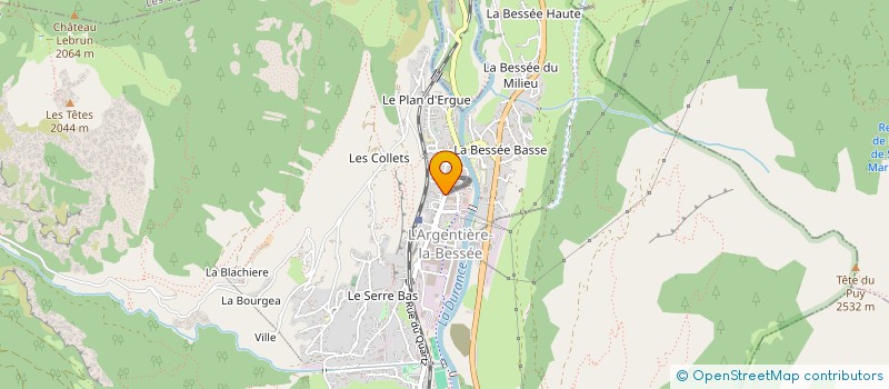 localisation de l'entreprise MONSIEUR GREGOIRE BOURDIN  L'ARGENTIERE-LA-BESSEE