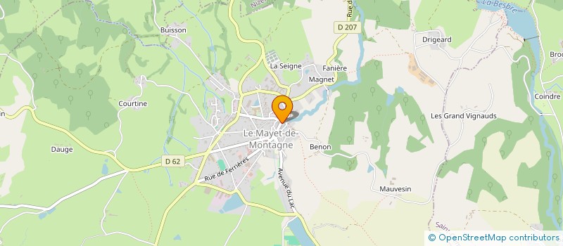 localisation de l'entreprise MONSIEUR GREGOIRE CARRIER  LE MAYET-DE-MONTAGNE