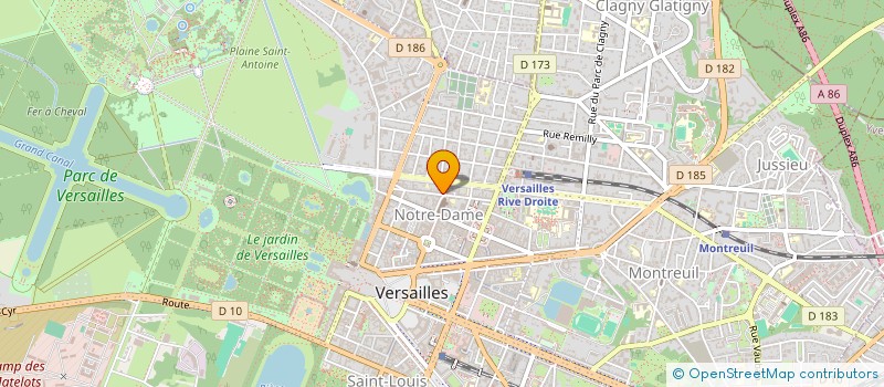localisation de l'entreprise MONSIEUR GREGOIRE CHAPERON à VERSAILLES