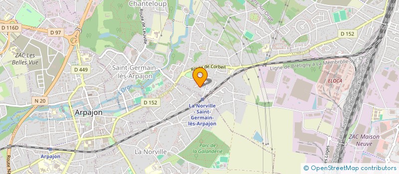 localisation de l'entreprise MONSIEUR GREGOIRE COLLIN  SAINT-GERMAIN-LES-ARPAJON