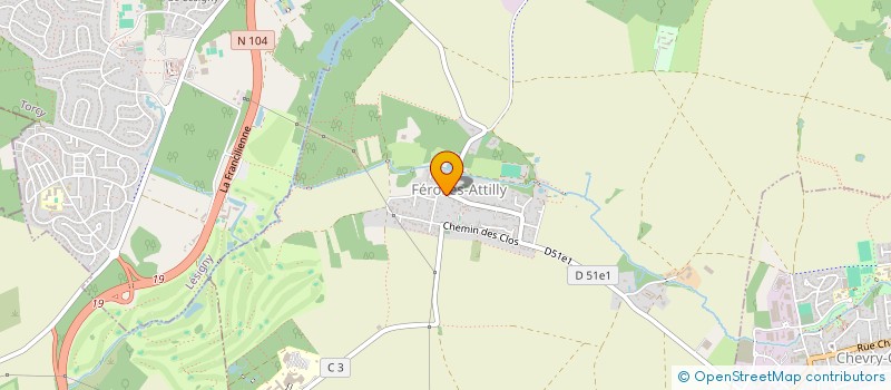 localisation de l'entreprise MONSIEUR GREGOIRE CORDESSE  FEROLLES-ATTILLY