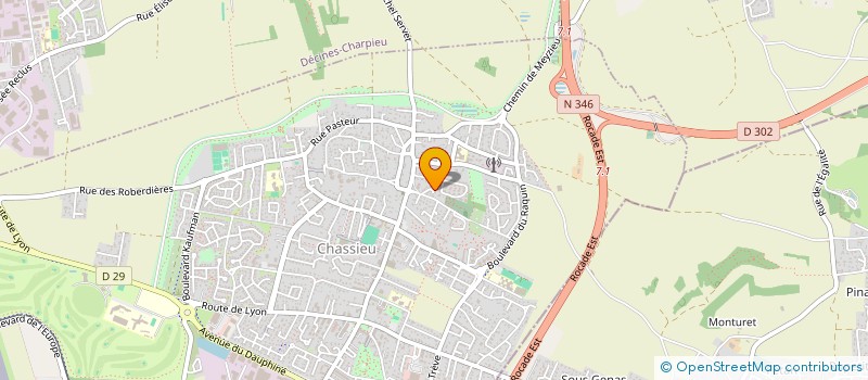 localisation de l'entreprise MONSIEUR GREGOIRE COULET  CHASSIEU