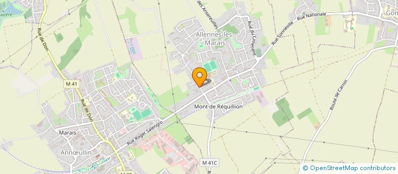 localisation de l'entreprise MONSIEUR GREGOIRE COUVREUR  ALLENNES-LES-MARAIS