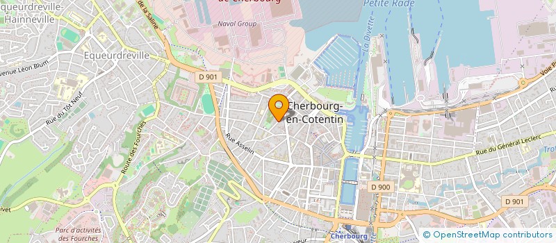 localisation de l'entreprise MONSIEUR GREGOIRE CREVEUIL  CHERBOURG-EN-COTENTIN