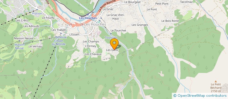 localisation de l'entreprise MONSIEUR GREGOIRE CURMER  CHAMONIX-MONT-BLANC