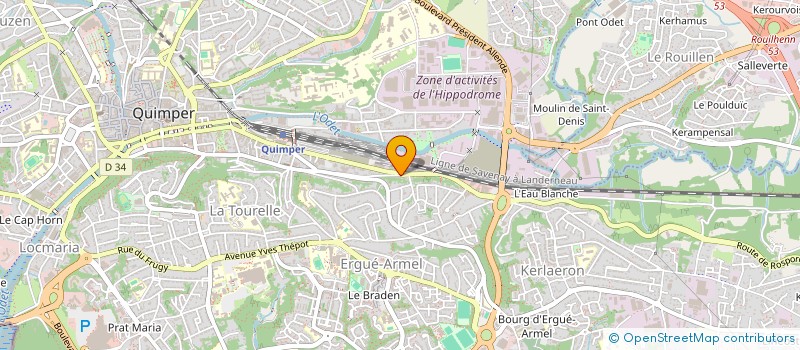 localisation de l'entreprise MONSIEUR GREGOIRE DE MASSOL DE REBETZ à QUIMPER