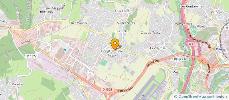 localisation de l'entreprise MONSIEUR GREGOIRE DEFRETIN  EPAGNY METZ-TESSY