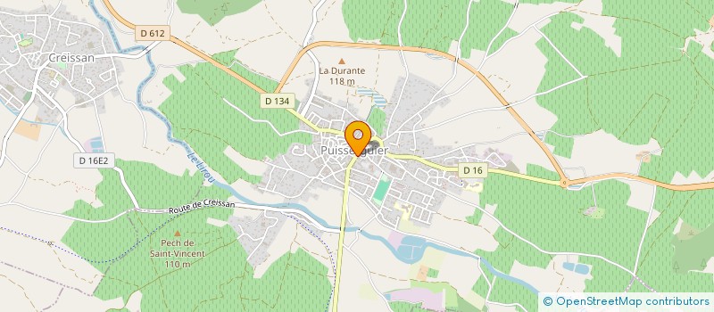 localisation de l'entreprise MONSIEUR GREGOIRE DESCAMPS à PUISSERGUIER