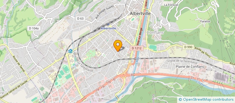 localisation de l'entreprise MONSIEUR GREGOIRE DESWARTE  ALBERTVILLE