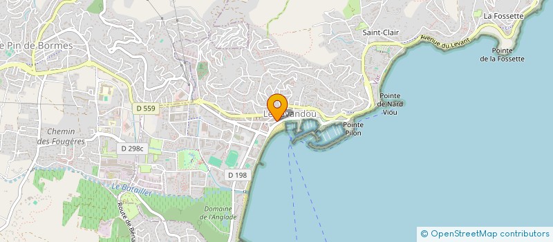 localisation de l'entreprise MONSIEUR GREGOIRE DJAMGOTCHIAN  LE LAVANDOU