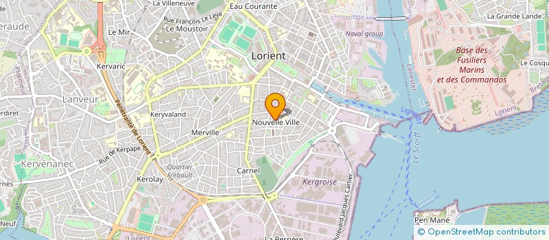 localisation de l'entreprise MONSIEUR GREGOIRE DUROUSSEAU-DUGONTIER à LORIENT