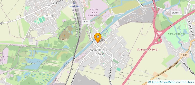 localisation de l'entreprise MONSIEUR GREGOIRE FAUVILLE  NEUVILLE-SUR-ESCAUT