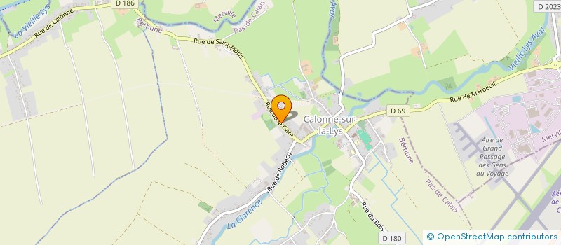 localisation de l'entreprise MONSIEUR GREGOIRE GIGUERE  CALONNE-SUR-LA-LYS